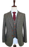 BDtailormade COUNTRY ESTATE GREEN HERRINGBONE TWEED 3 PIECE SUIT - BDtailormade TWEED SUITStweedmaker hockerty menstweedsuit