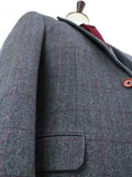 BDtailormade GREY HERRINGBONE TWEED 3 PIECE SUIT - BDtailormade TWEED SUITStweedmaker hockerty menstweedsuit