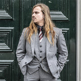 GRAY Pinstripe Tweed Suit